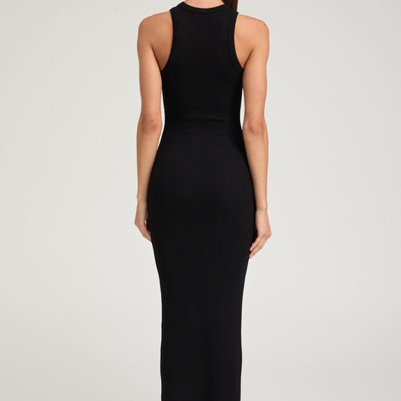 SIMON MILLER RIB Black Racer Maxi Dress, XS - Picture 4 of 9